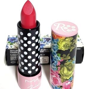 Mac by Richard Quinn matte lipstick - SHADE: Vamp-Tastic (Dark Coral Fuchsia)